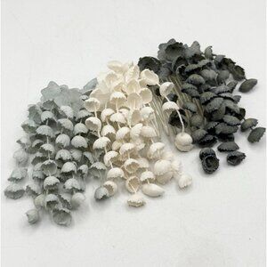 Vintage 50s dangling flowers hair comb clip